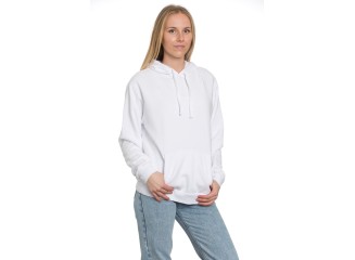 Classic Pullover Hoodie in White