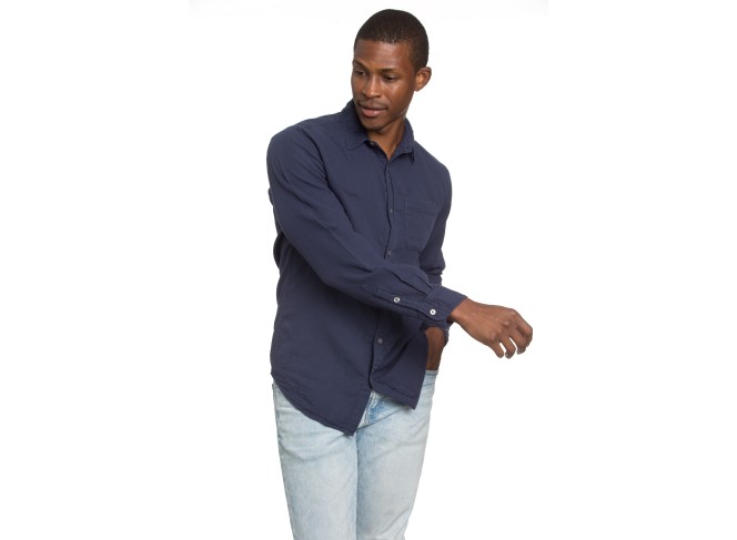 Men's Gauze Navy Shirt