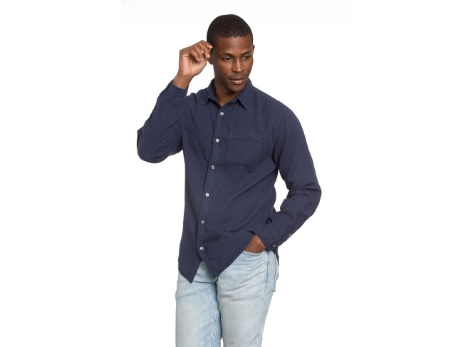 Men's Gauze Navy Shirt