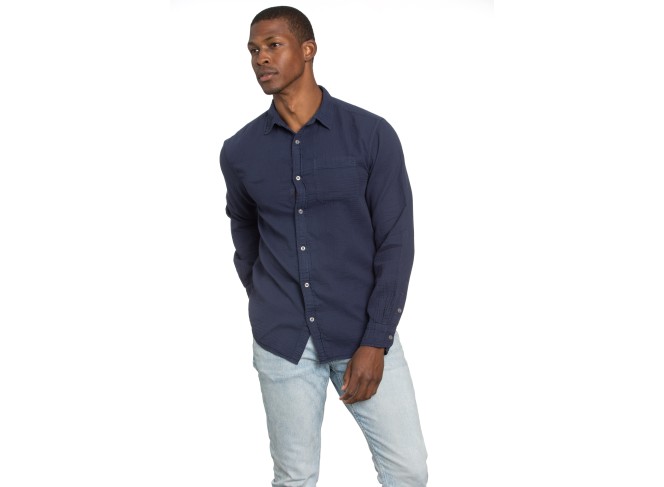 Men's Gauze Navy Shirt