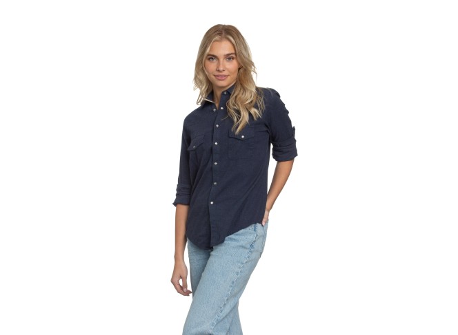Western Shirt Blue Flannel