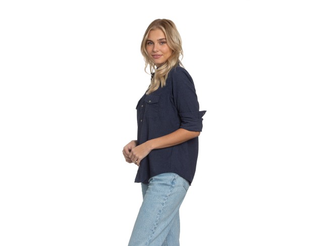 Western Shirt Blue Flannel