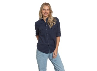 Western Shirt Blue Flannel