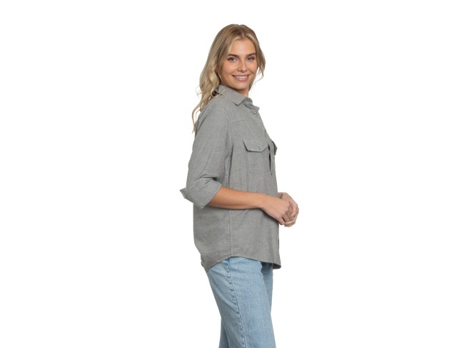 Western Shirt Gray Flannel