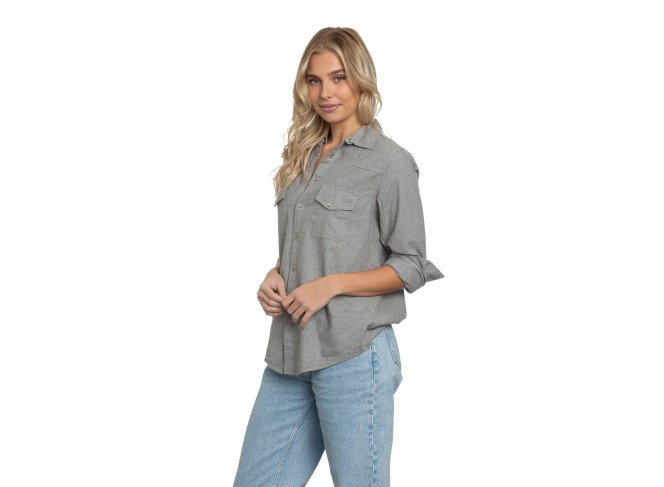 Western Shirt Gray Flannel