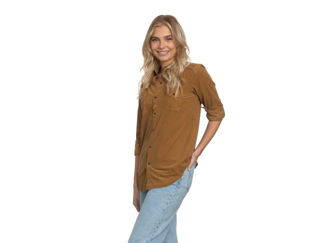 Western Shirt Camel Cord