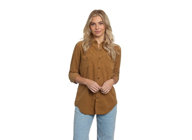 Western Shirt Camel Cord