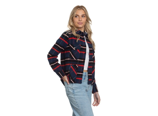 Shirt Jacket in Azure
