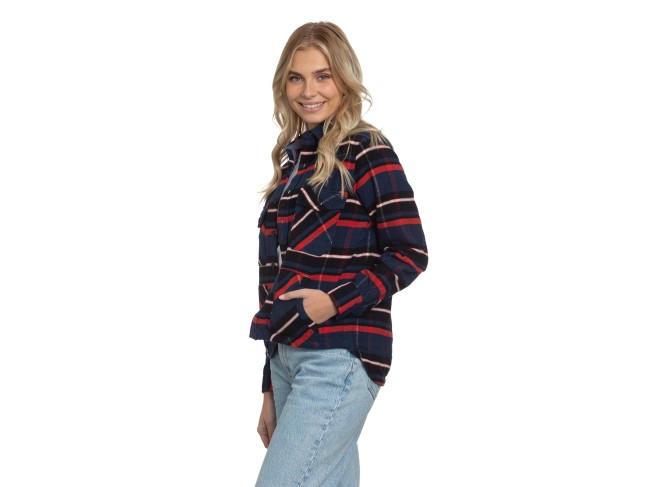 Shirt Jacket in Azure