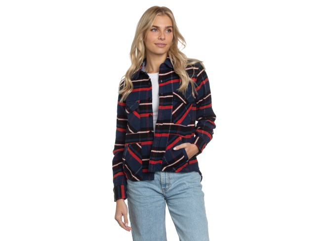 Shirt Jacket in Azure