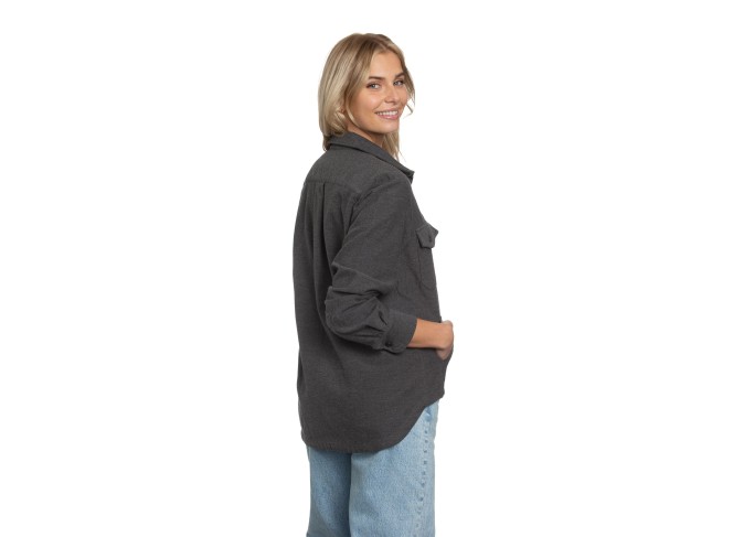 Shirt Jacket in Charcoal