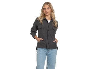 Shirt Jacket in Charcoal