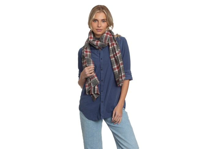 The Alex Lehr Scarf in Spice Plaid Flannel