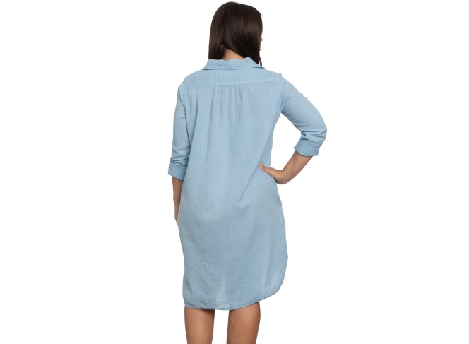 St. Tropez Dress in Topaz Gauze