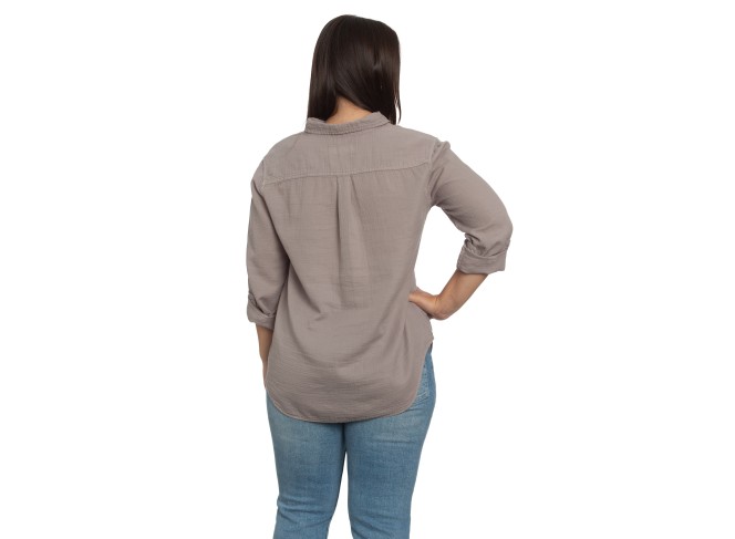 Naomi Shirt Grey Dawn Gauze