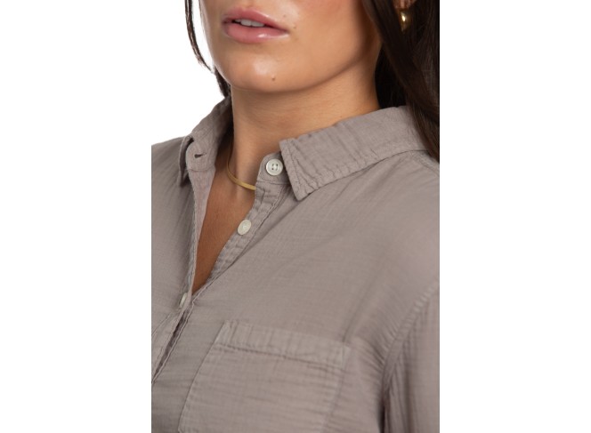 Naomi Shirt Grey Dawn Gauze