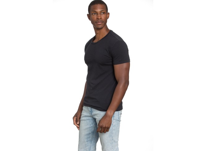 Raw Edge Tee Dark Navy