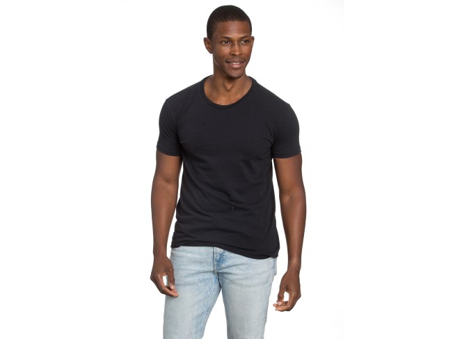 Raw Edge Tee Dark Navy
