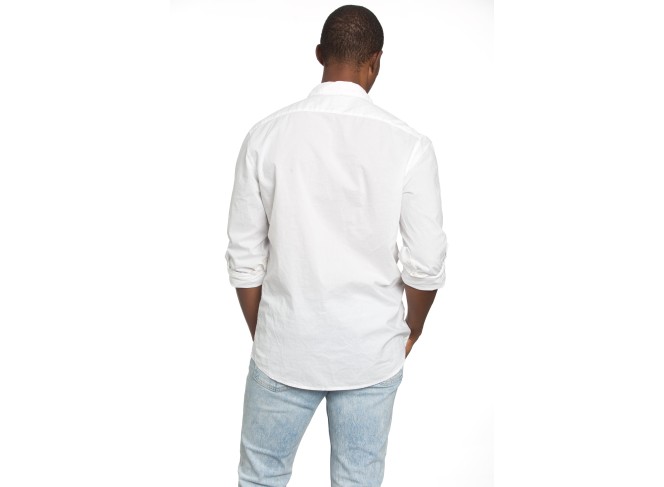 Men's Poplin White Shirt