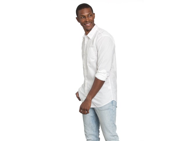 Men's Poplin White Shirt