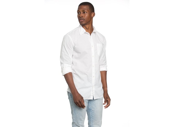 Men's Poplin White Shirt