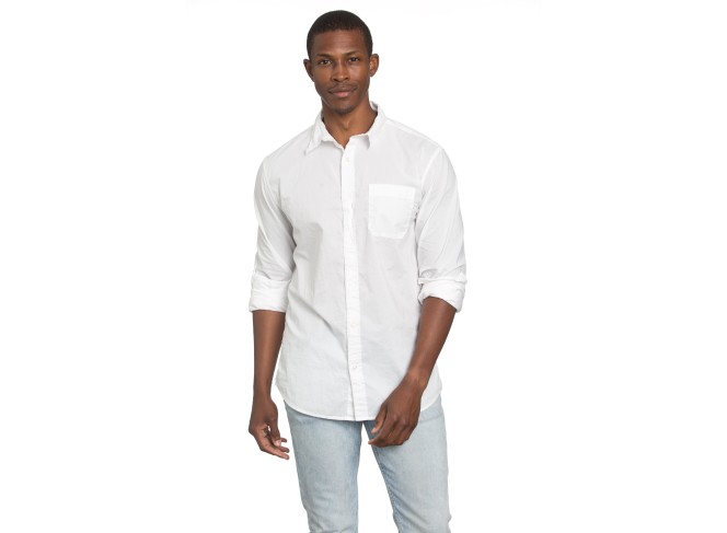 Men's Poplin White Shirt