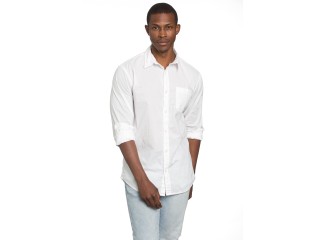 Men's Poplin White Shirt