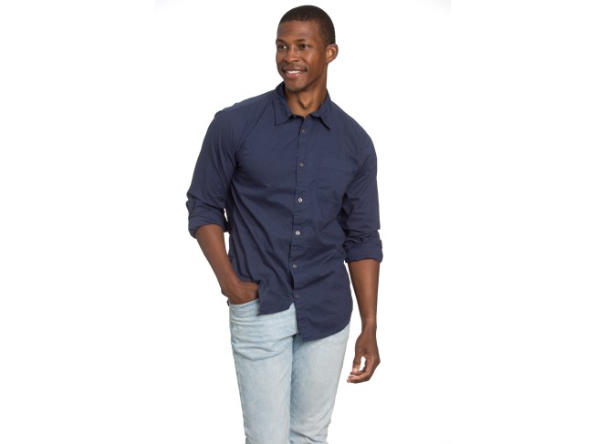 Men's Poplin Navy Shirt