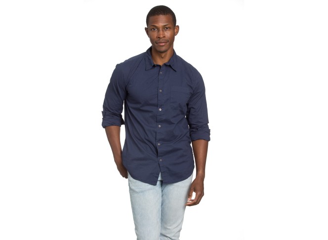 Men's Poplin Navy Shirt