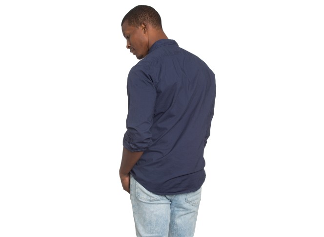 Men's Poplin Navy Shirt