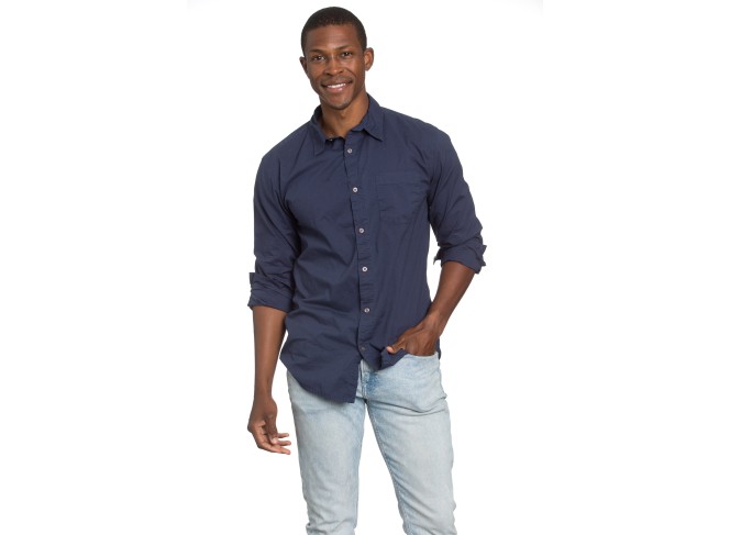Men's Poplin Navy Shirt