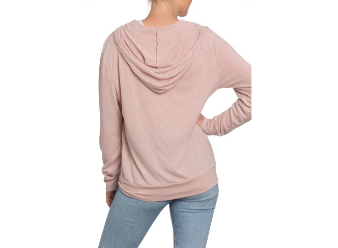 Lightweight Zip Hoodie Pink