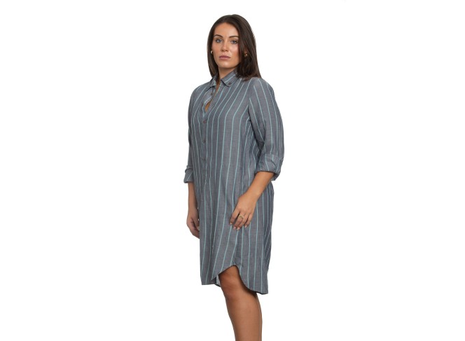 Picasso Dress Dobby Blue