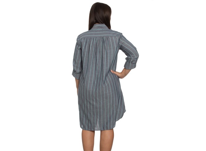 Picasso Dress Dobby Blue