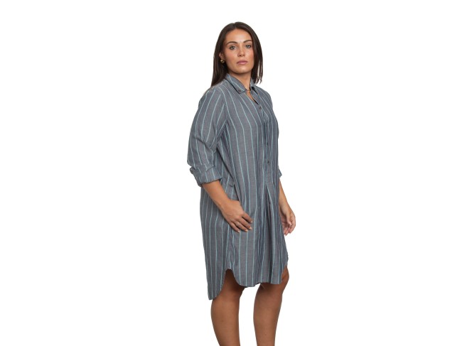 Picasso Dress Dobby Blue