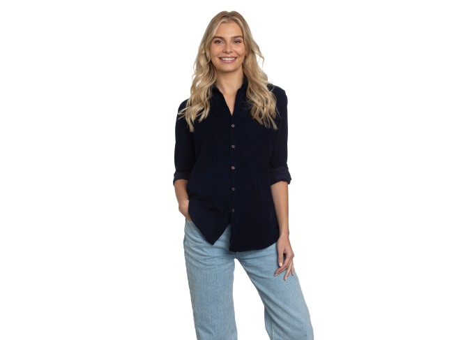 Summerland Shirt in Navy Cord