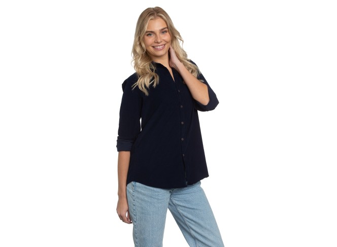 Summerland Shirt in Navy Cord