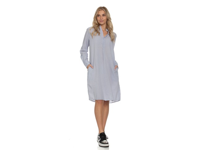 Monet Dress in Light Grey Voile