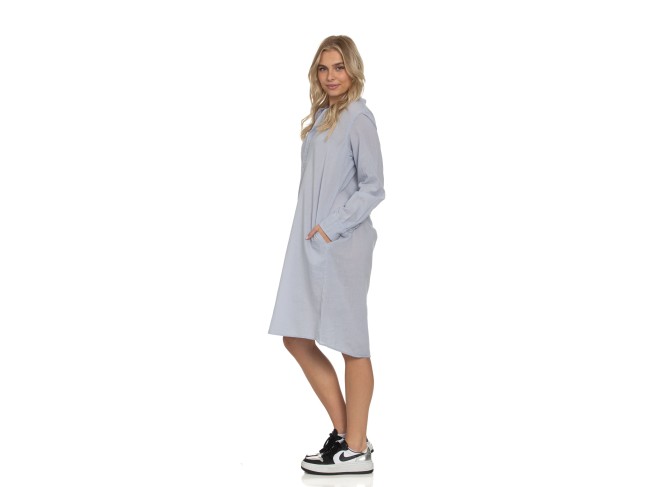 Monet Dress in Light Grey Voile