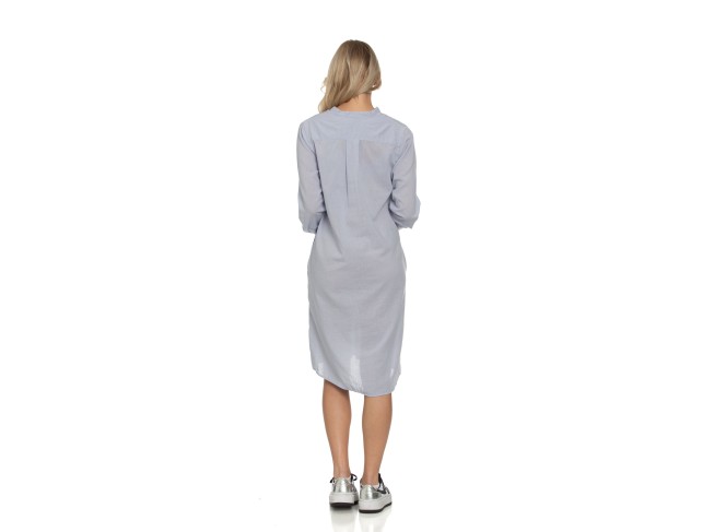 Monet Dress in Light Grey Voile