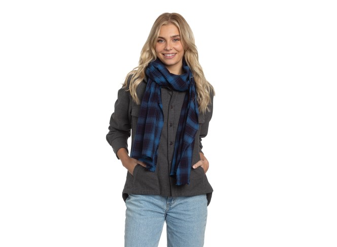 The Alex Lehr Scarf in Pacific Blue Plaid