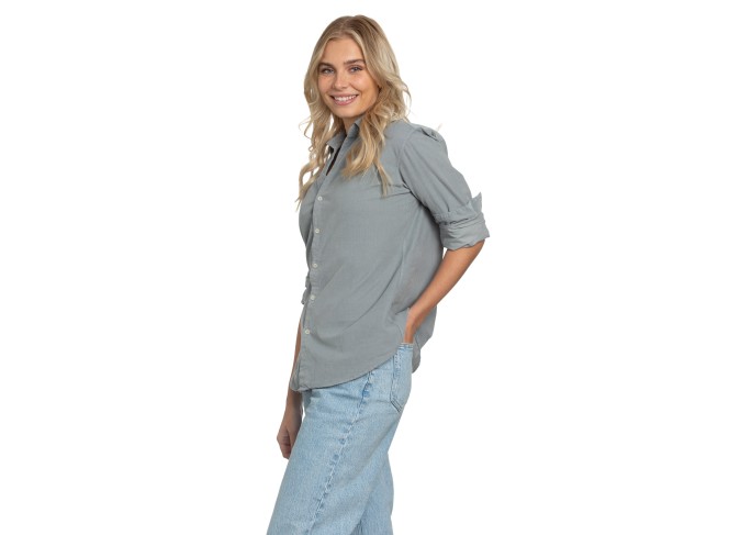 Summerland Shirt in Gray Dawn Cord