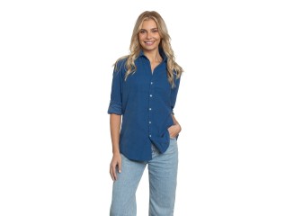 Summerland Indigo Cord Shirt