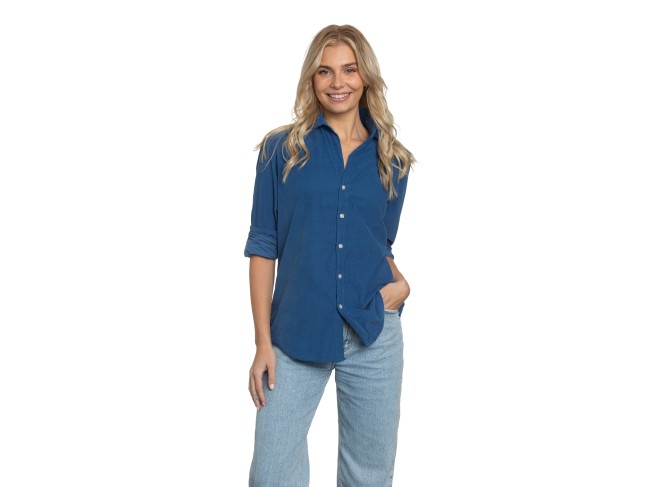 Summerland Indigo Cord Shirt
