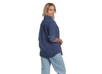 Western Shirt Blue Cord