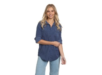 Western Shirt Blue Cord