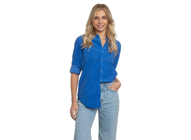 Western Shirt Peri Blue Cord