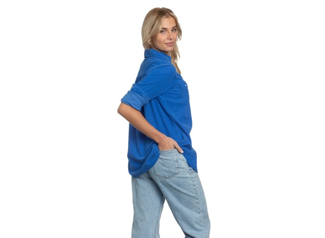 Western Shirt Peri Blue Cord