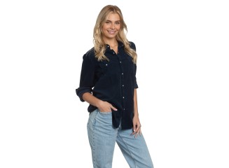 Western Shirt Navy Cord
